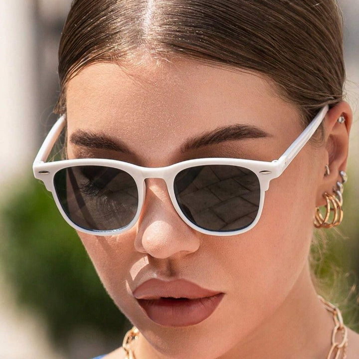 Dame trendy Gjennomsiktig Solbrille Luvikno