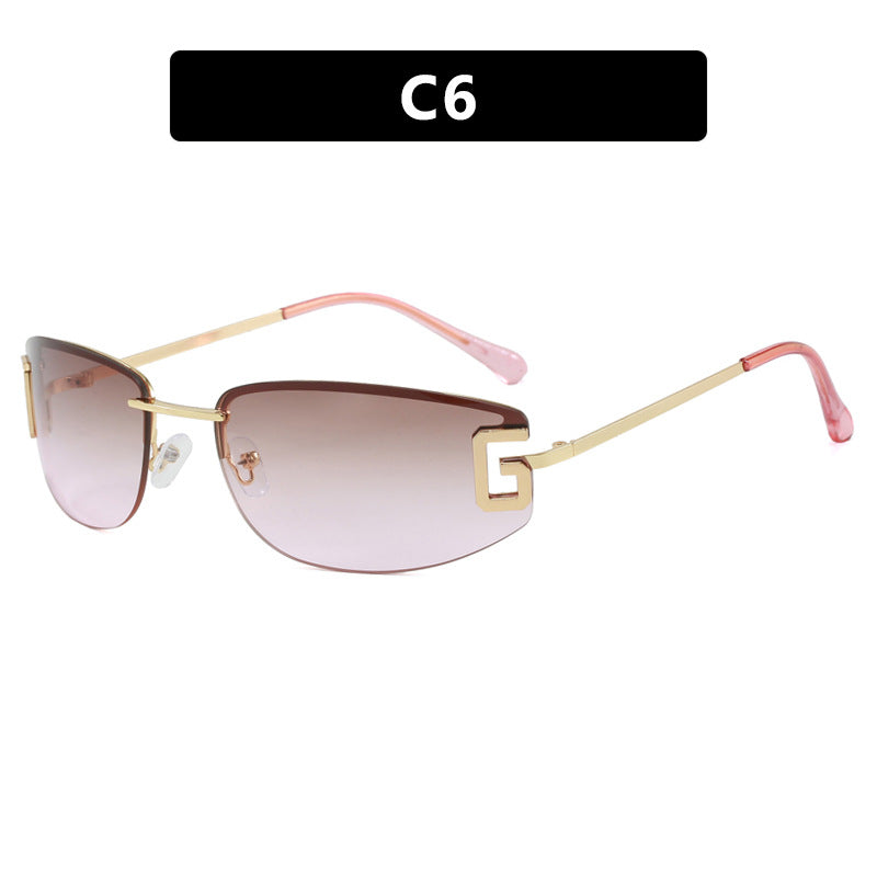 Dame futuristisk solbrille med sporty design og UV-beskyttelse Luvikno