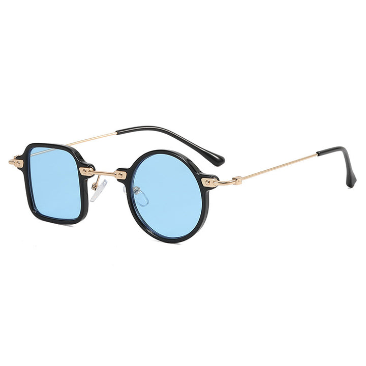 Dame elegant rund hybridbrille med kvadratisk design Luvikno