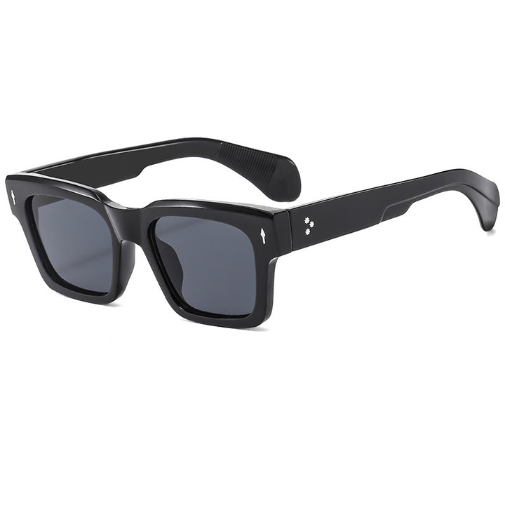 Dame kvadratisk solbrille med luksuriøs ramme og beskyttende UV-filter Luvikno