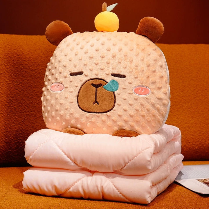 Cuddle Ready Søt Tegneseriepute Teppe | Luvikno