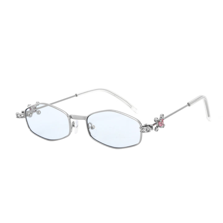 Dame Designer-solbrille med elegant smykkeinnramming Luvikno