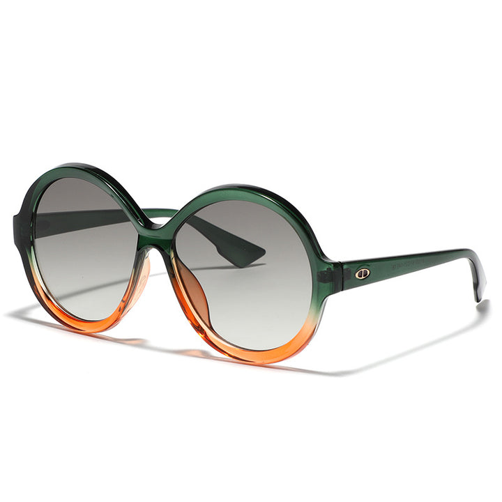 Dame oversized moteriktig solbrille med unik rammeform Luvikno