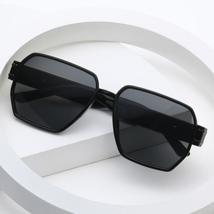 Dame moderne Oversized-solbriller med asymmetrisk ramme Luvikno