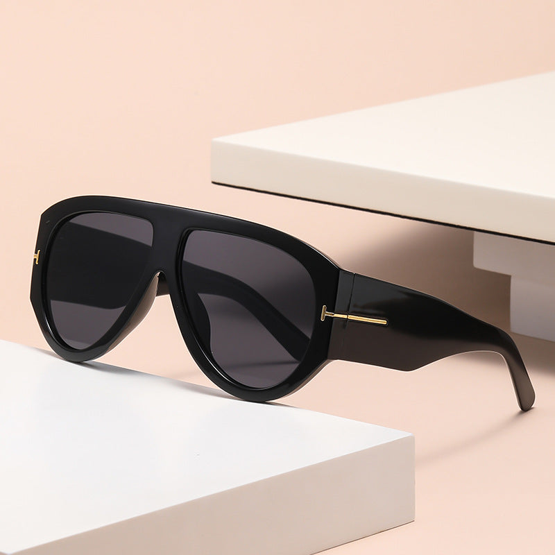 Oversized UV400 Aviator Solbriller Luvikno