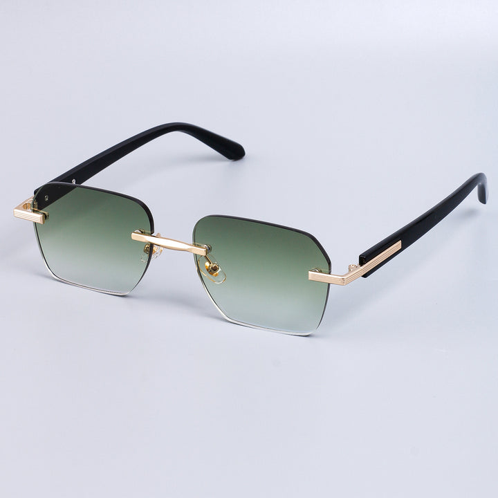 Dame mode solbrille med elegant metallramme og robuste glass Luvikno