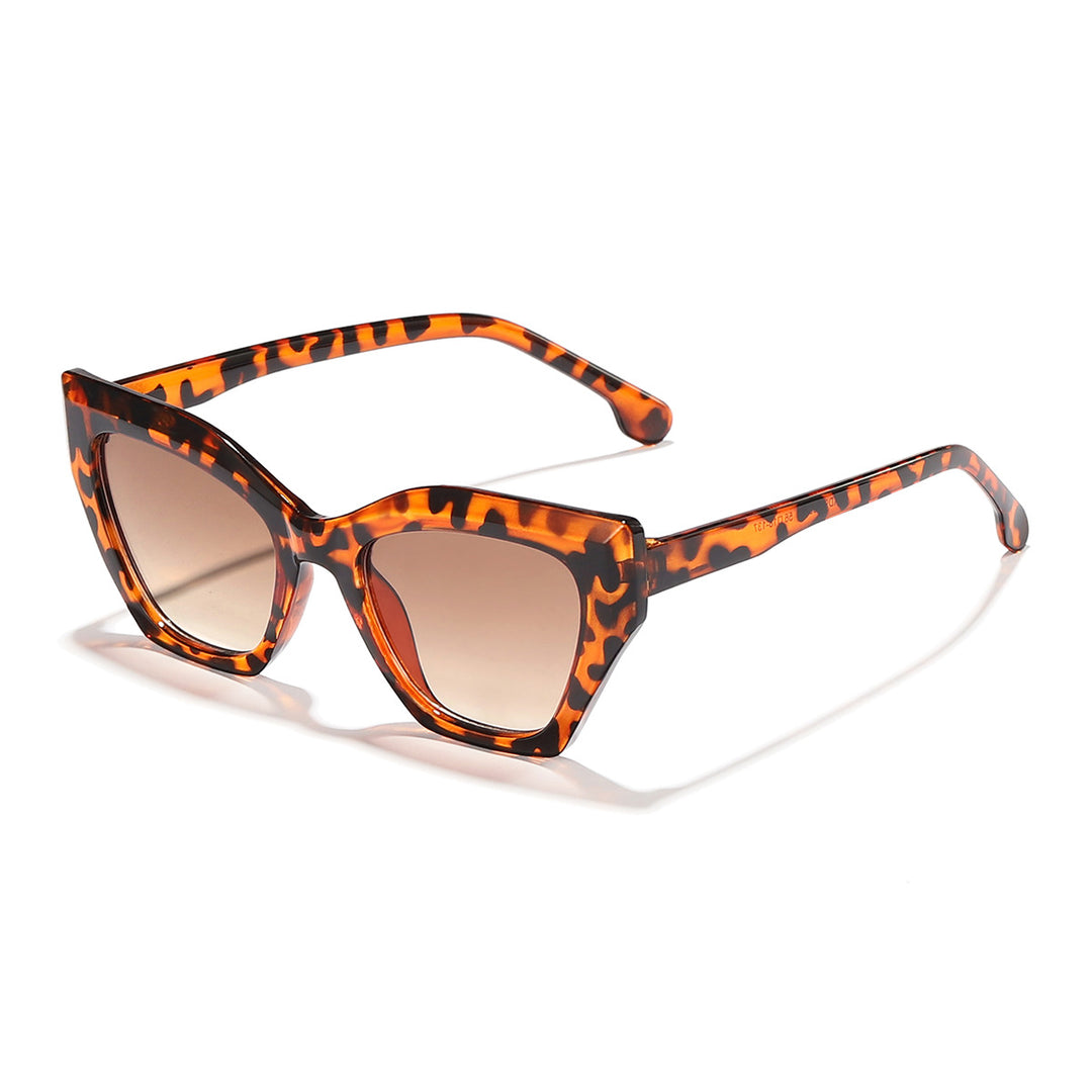 Dame moteriktige solbriller med elegant Cat-Eye-design og slitesterk ramme Luvikno