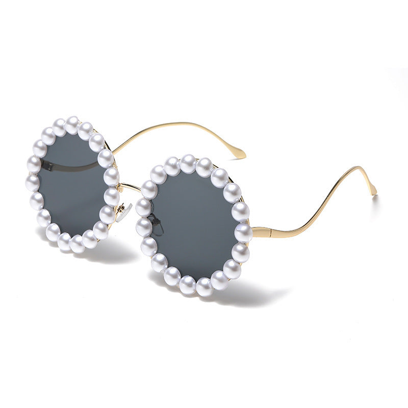 Damer elegant oversized solbriller med stilfull transparent ramme Luvikno