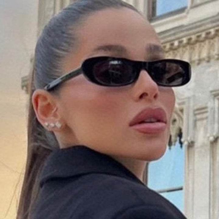 Dame moteriktig solbrille i elegant cat-eye stil Luvikno