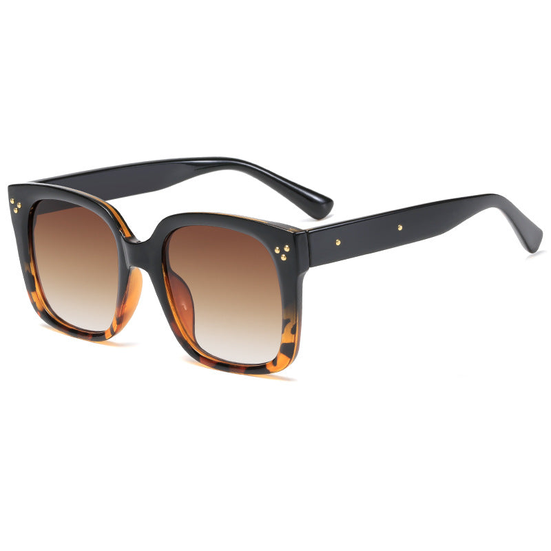 Dame firkantet solbrille med innovativ ramme og UV-beskyttelse Luvikno