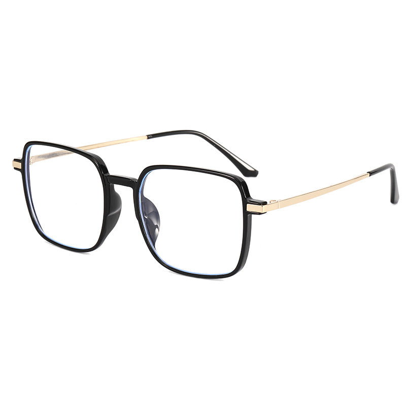 Dame moteriktig oversized solbrille med eksklusive metall-detaler Luvikno