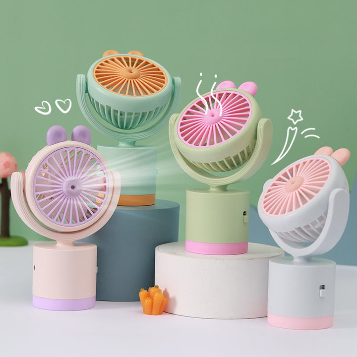 Unisex Morsom Mini-Håndvifte i Dyredesign Luvikno