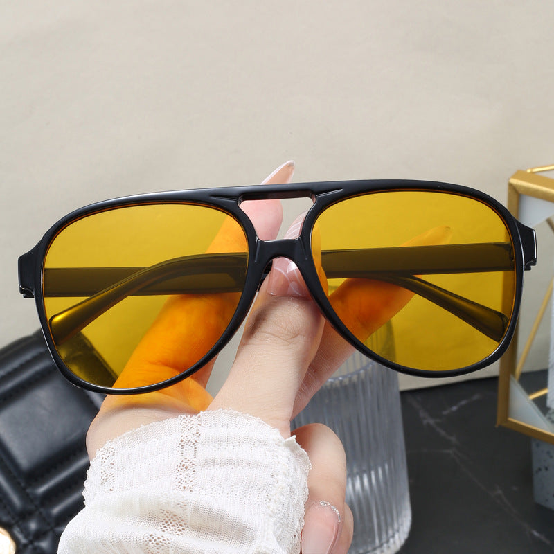 Dame Oversized Solbrille med sportslig design Luvikno