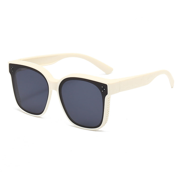 Dame motorisk kvadratisk solbrille med innovativt ventilasjonssystem Luvikno