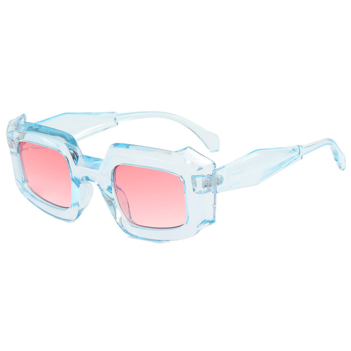 Dame trendy geometriske solbriller Luvikno