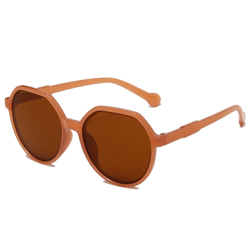 Dame moter solbrille med markant åttekant-design Luvikno