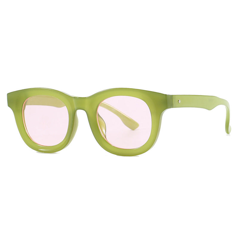Dame trendy oversized solbriller med markant design Luvikno