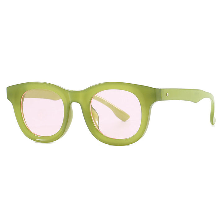 Dame trendy oversized solbriller med markant design Luvikno