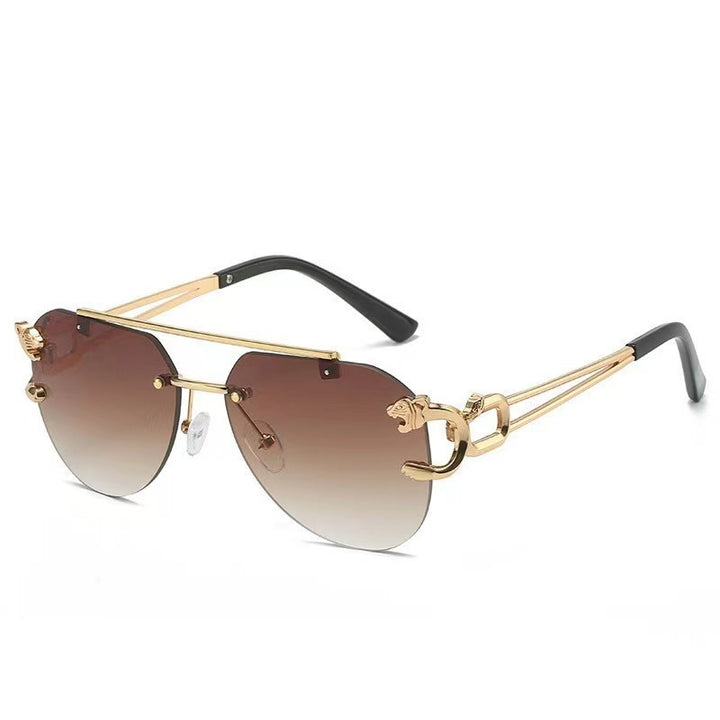 Dame Designer solbrille med unikt dyreakcent Luvikno