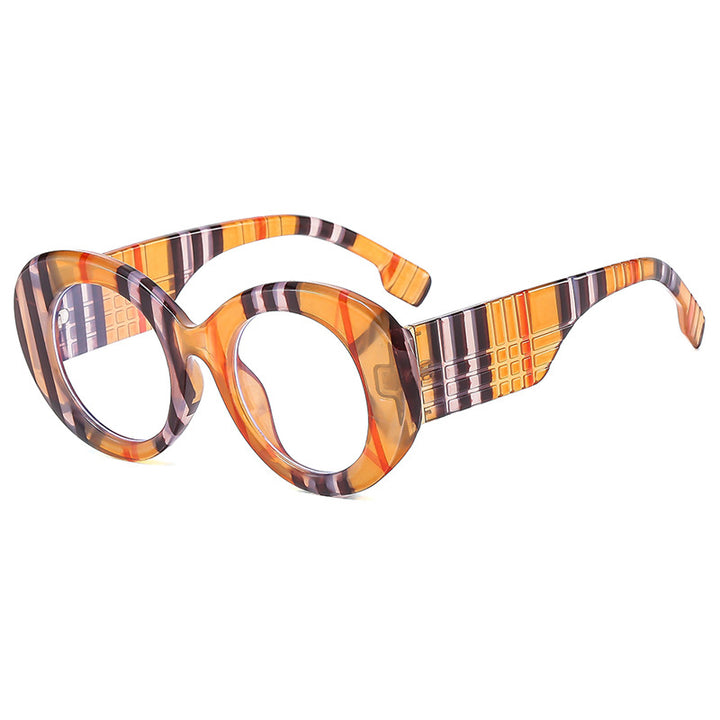 Dame ekstravagant solbrille med kreativ ramdesign og beskyttende UV-filter Luvikno