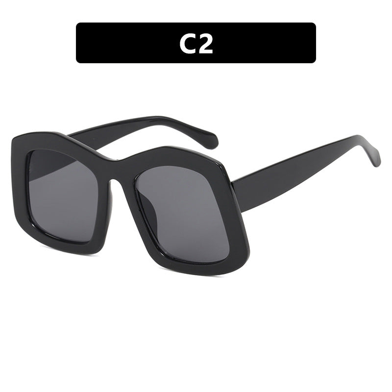 Damer stor solbrille med moteriktig design og UV-beskyttelse Luvikno