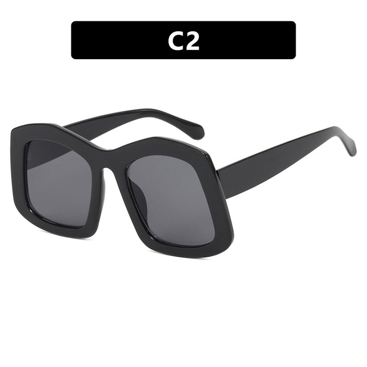 Damer stor solbrille med moteriktig design og UV-beskyttelse Luvikno