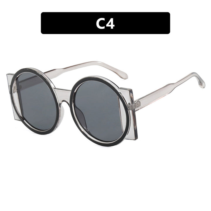 Dame oversized solbrille med kvadratisk ramme og UV-beskyttelse Luvikno