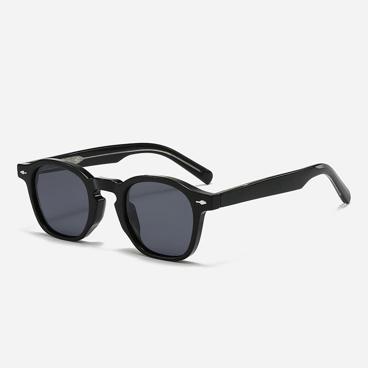 Dame designer solbrille med høykvalitets acetatrahm og UV-beskyttelse Luvikno