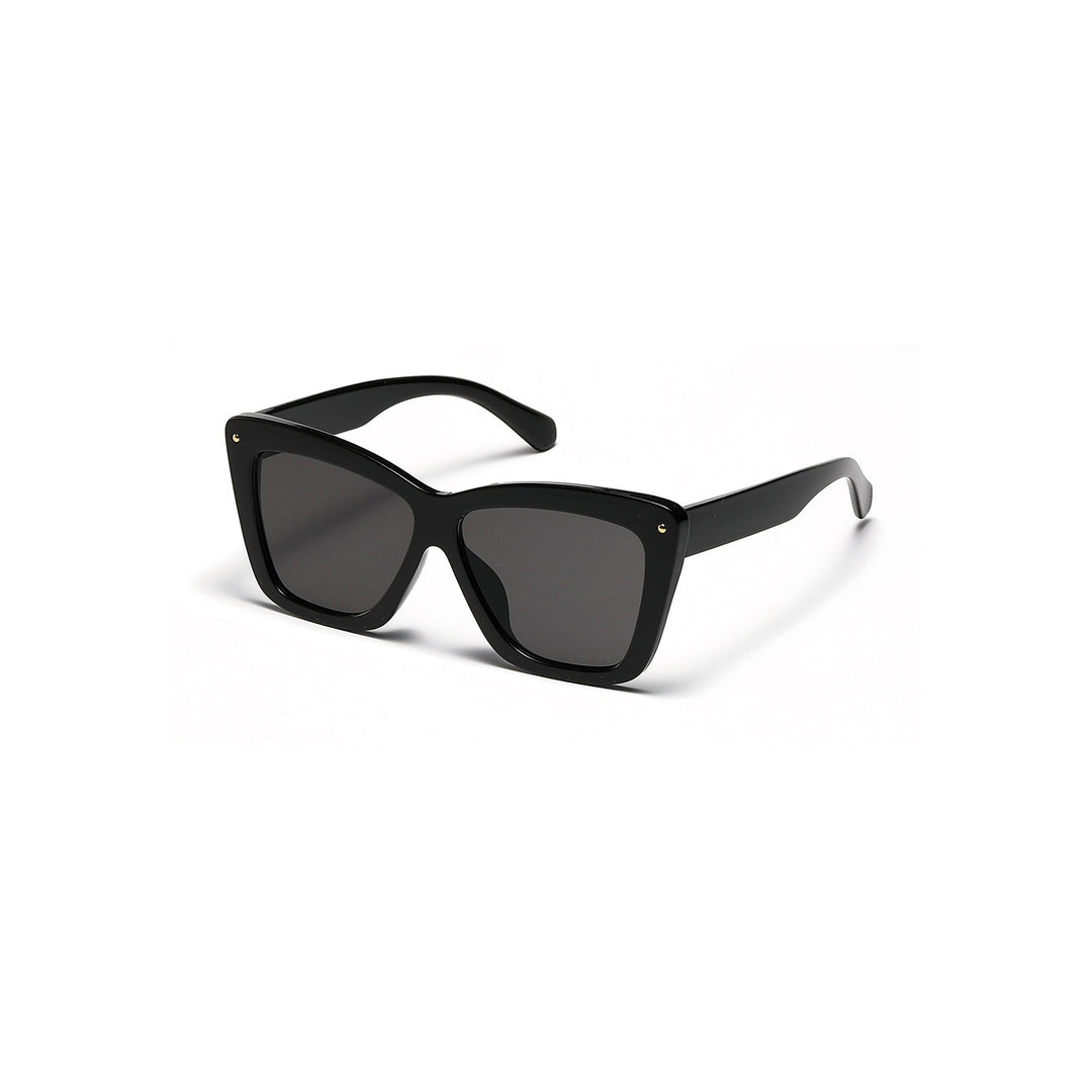 Dame geometrisk oversized solbrille Luvikno