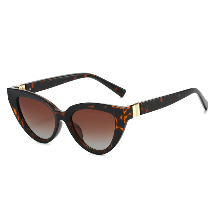 Dame Cat-Eye solbrille med høyverdig UV-beskyttelse og luksuriøs design Luvikno