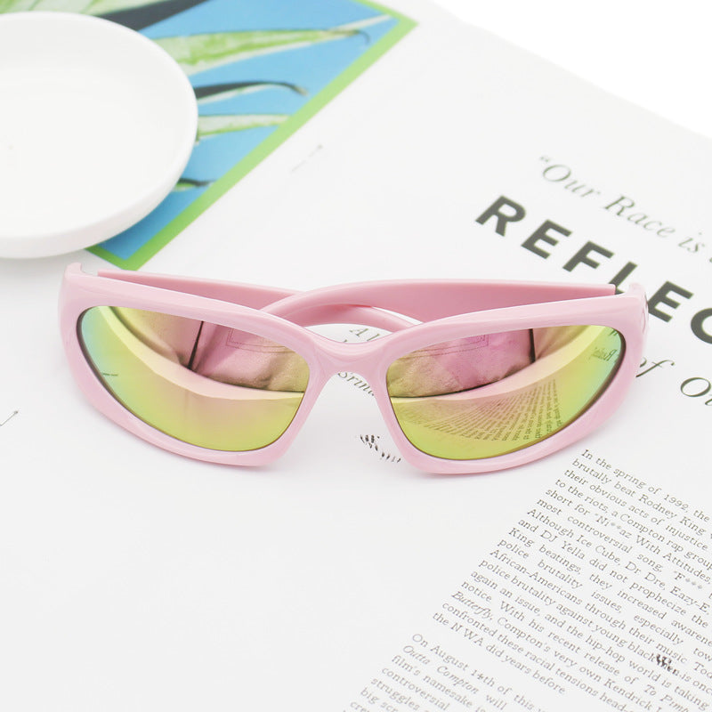 Damer Sporty solbrille med høykvalitets UV-beskyttelsesmateriale Luvikno