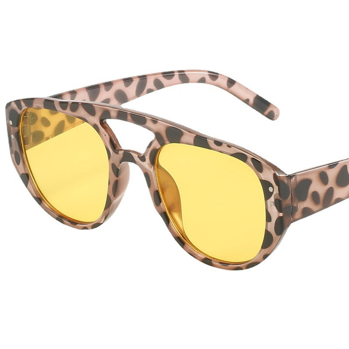 Dame Fashion solbriller i stilfullt leopardmønster Luvikno