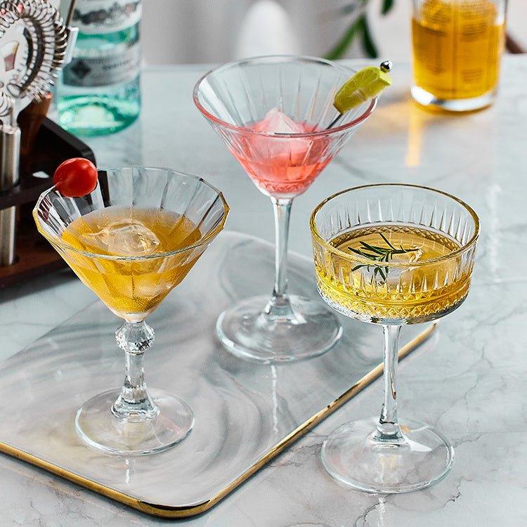 Mønstret Martini Cocktail Glasser | Luvikno