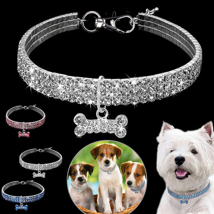 Glamorous Pet Collar – SparkleCollar Luvikno