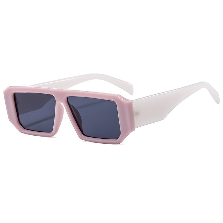 Dame moteriktig solbrille i iøynefallende geometrisk design Luvikno