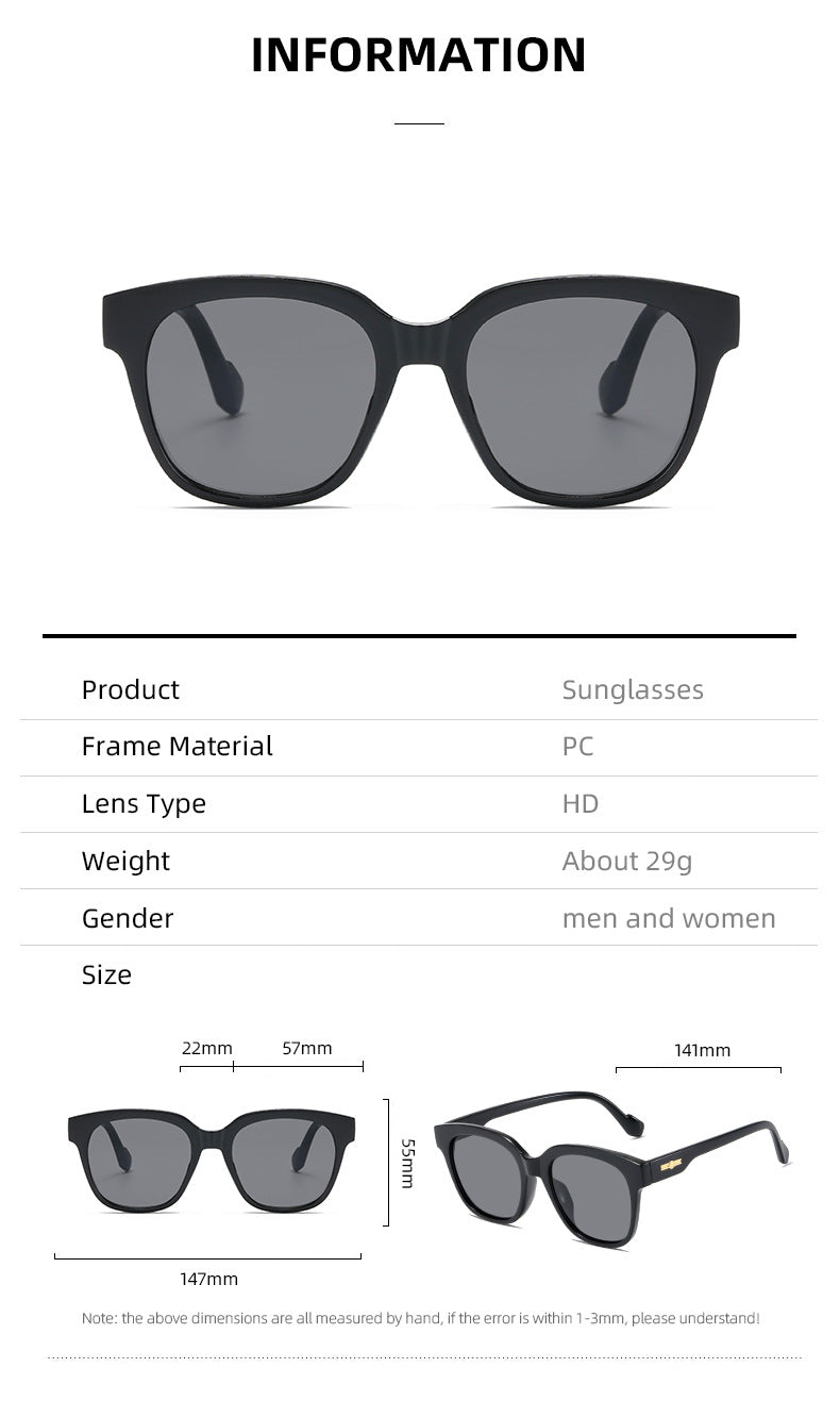 Damer klassisk solbrille med moderne oversized ramme Luvikno