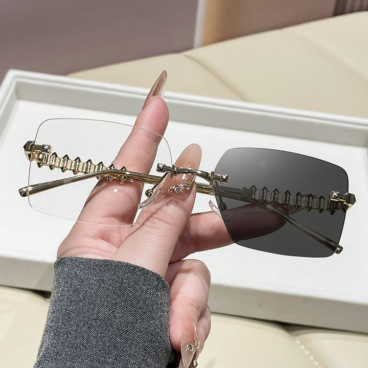 Dame ekstravagant firkantet brille Luvikno