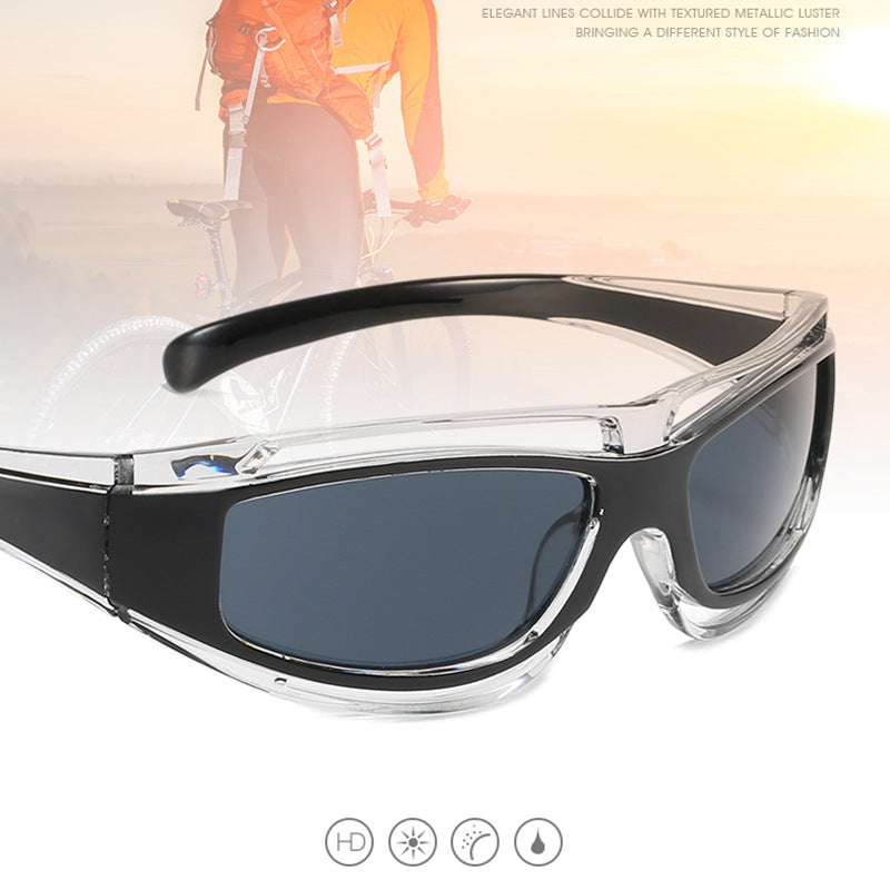 Dame sporty solbriller med aerodynamisk design og polariserte glass Luvikno