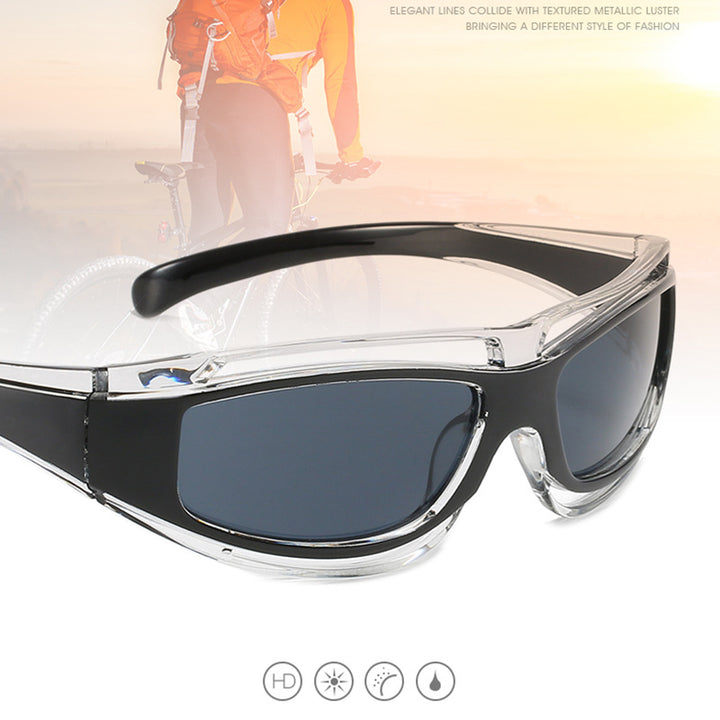 Dame sporty solbriller med aerodynamisk design og polariserte glass Luvikno