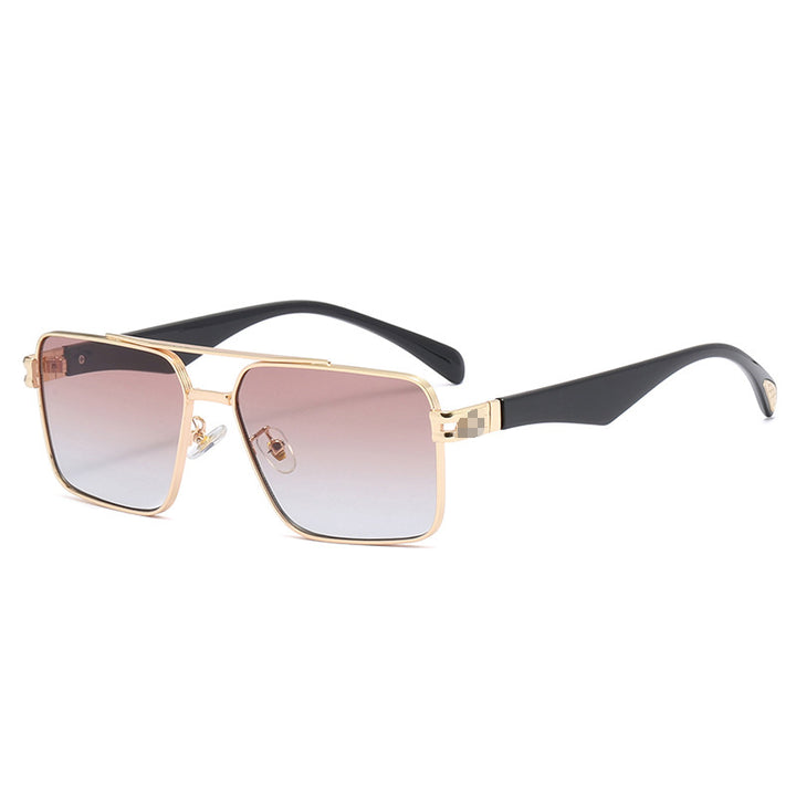 Dame designer solbrille med ekstravagant metallramme Luvikno