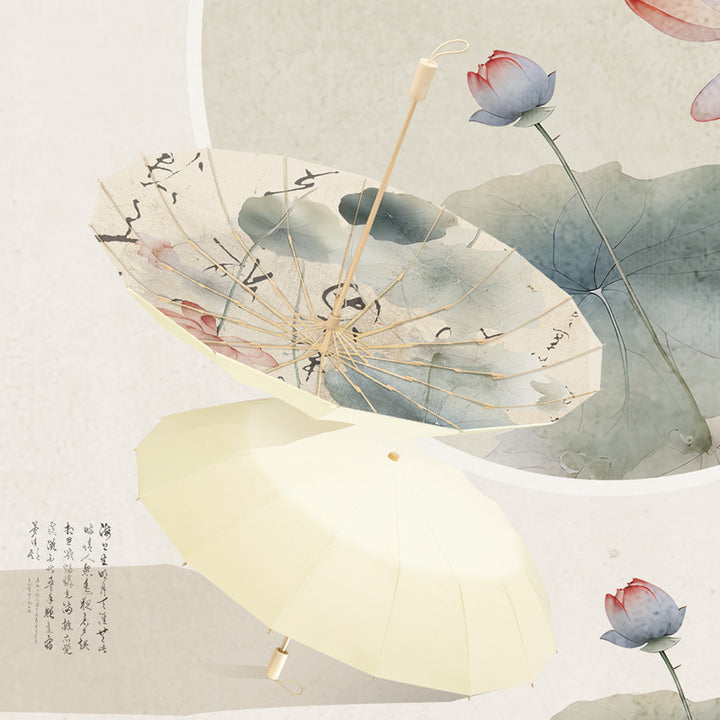 Damer Faltbar Parasol med kreativt Panda-design Luvikno