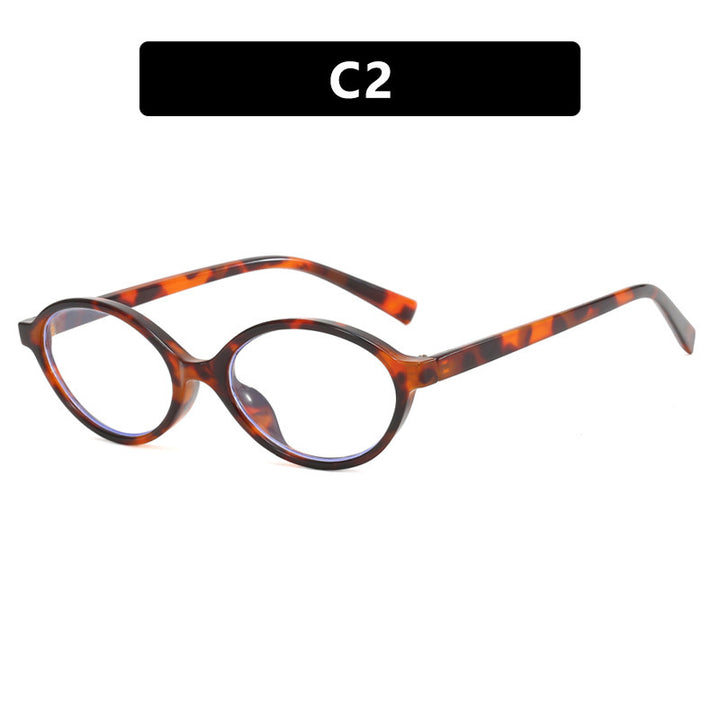 Dame moteriktig solbrille med unikt ovalt design Luvikno