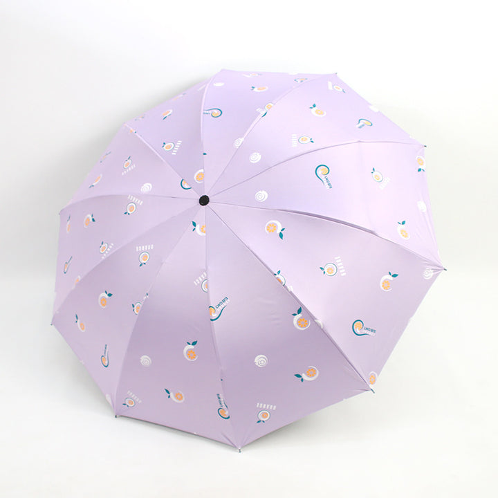 Dames sammenleggbare paraply med glade motiver Luvikno