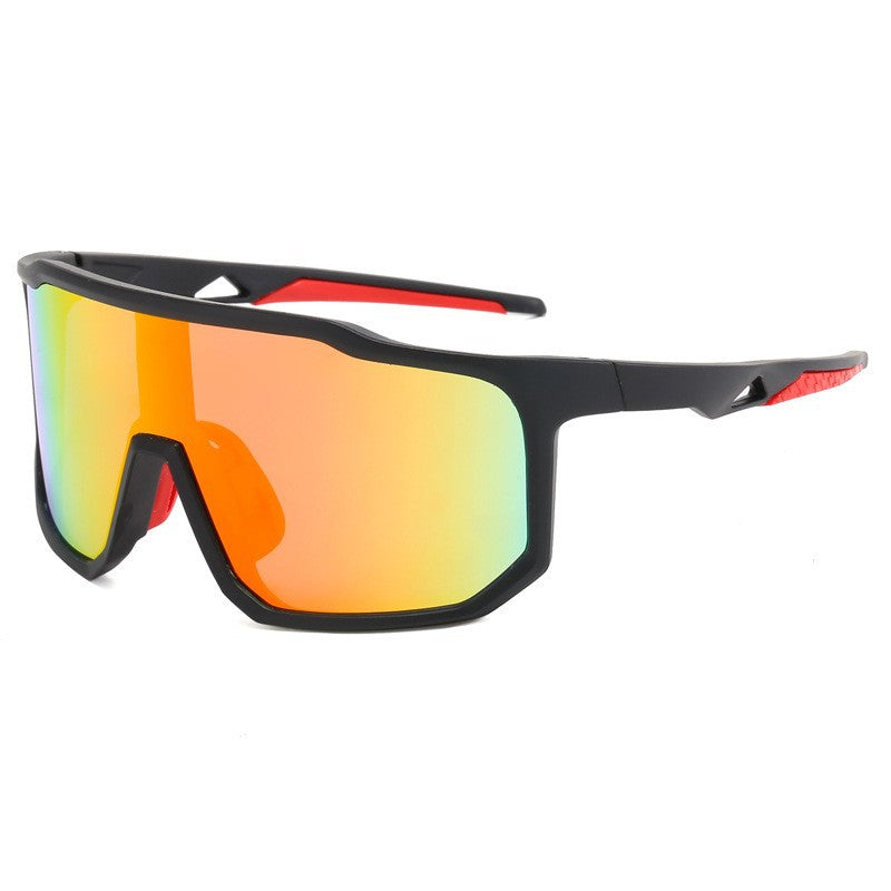 Damer sportslige racing solbriller med bredt synsfelt og moderne speilglass Luvikno