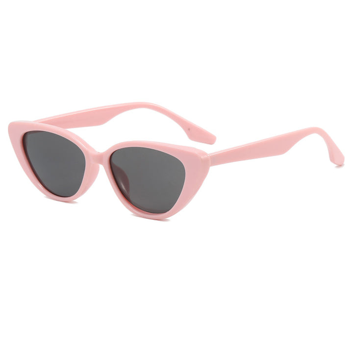 Dame moderne Cat-Eye solbrille med UV-beskyttelse og edel ramme Luvikno