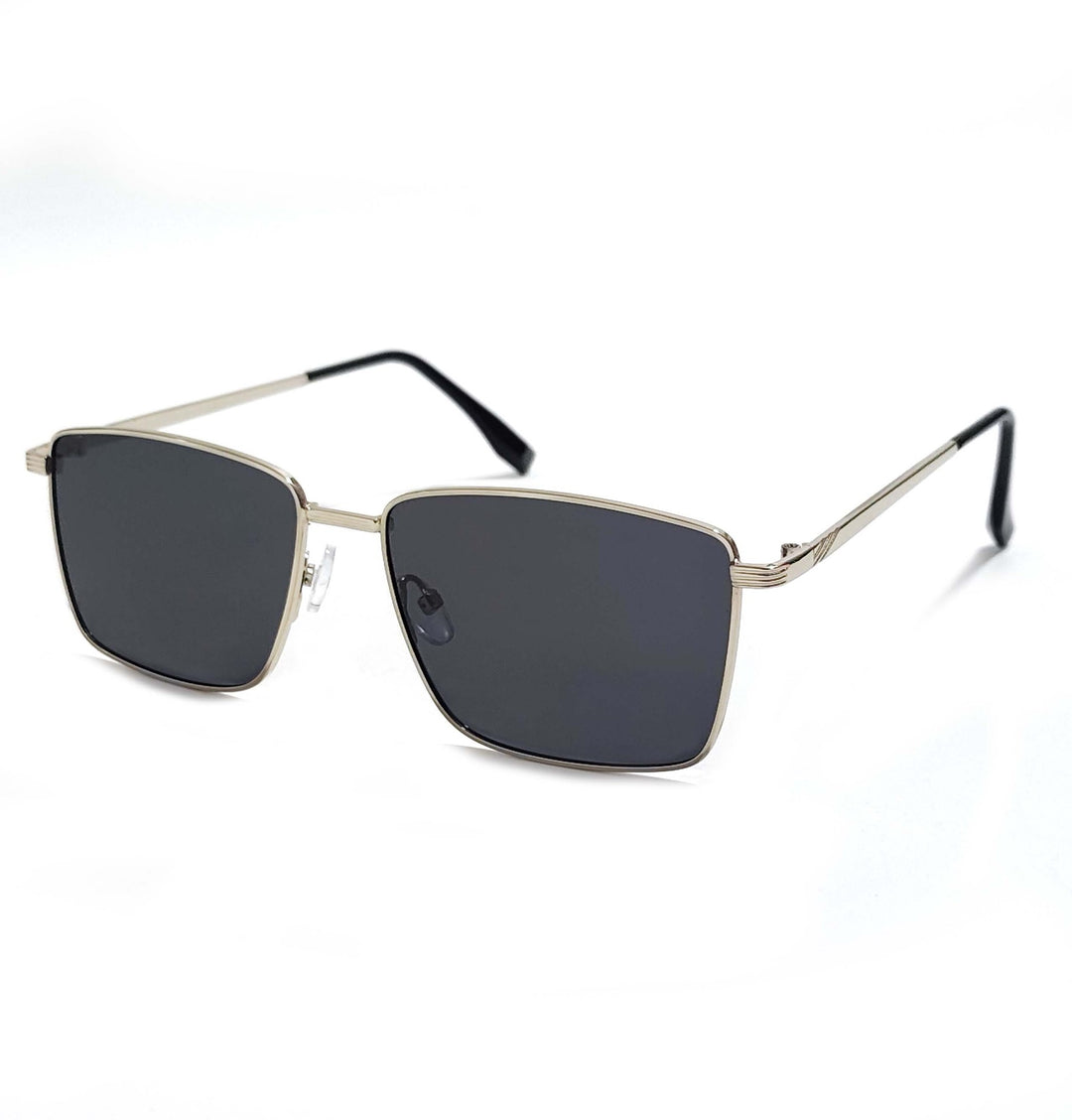 Herremodern kvadratisk solbrille med UV-beskyttelse og ergonomiske stenger Luvikno