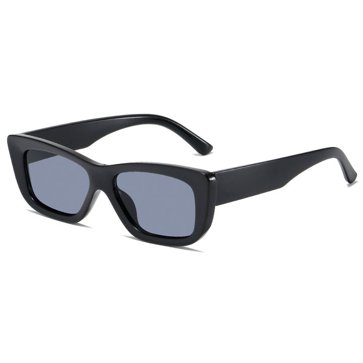 Dame moteriktig solbrille med rektangulært ramme Luvikno