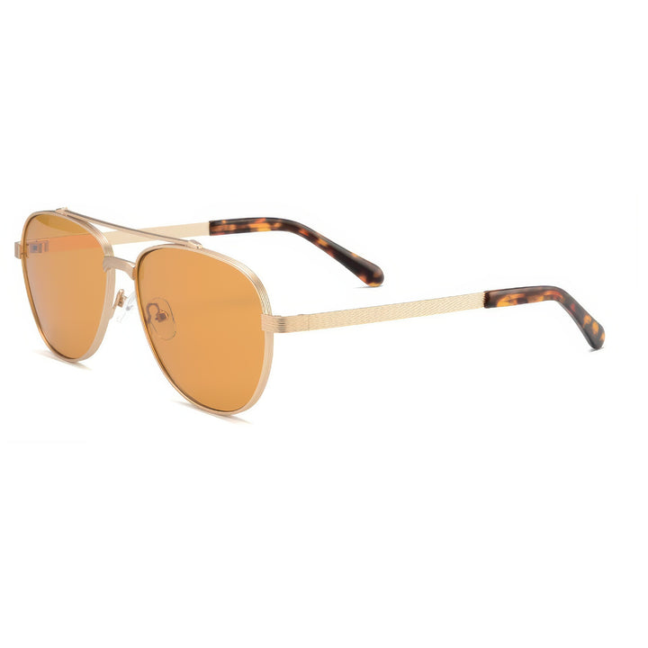Dame solbriller i elegant aviator-design med polariserte linser Luvikno