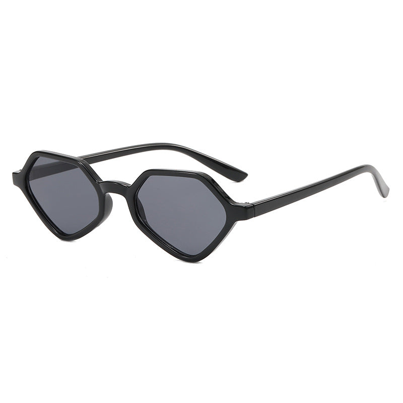 Dame Geometrisk Design-solbrille med speilte glass Luvikno