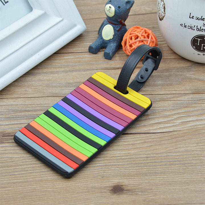 Unisex Bagasjelapp i fargerik mosaikkdesign Luvikno
